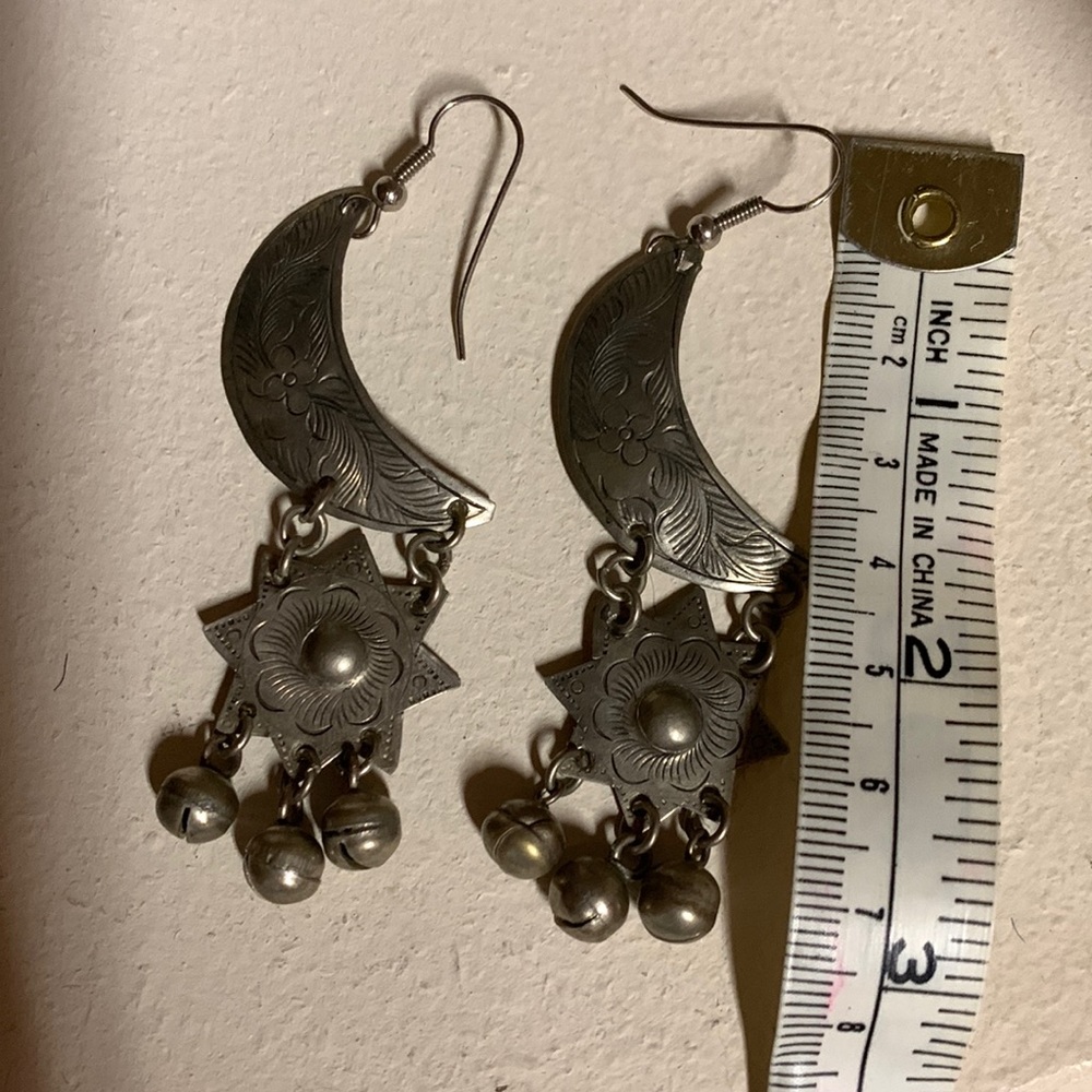 Dangling Silver Boho Wire Earrings! - image 1